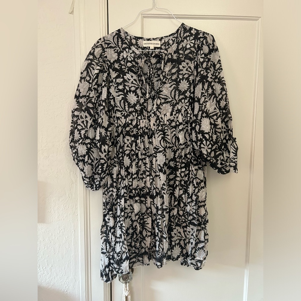 NWOT Daughters of India Kyra Mini Dress Pepper size L